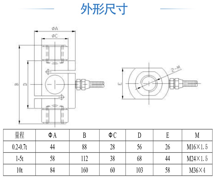 蚌埠蚌埠高精GJBLZ柱式拉壓力傳感器(圖1)